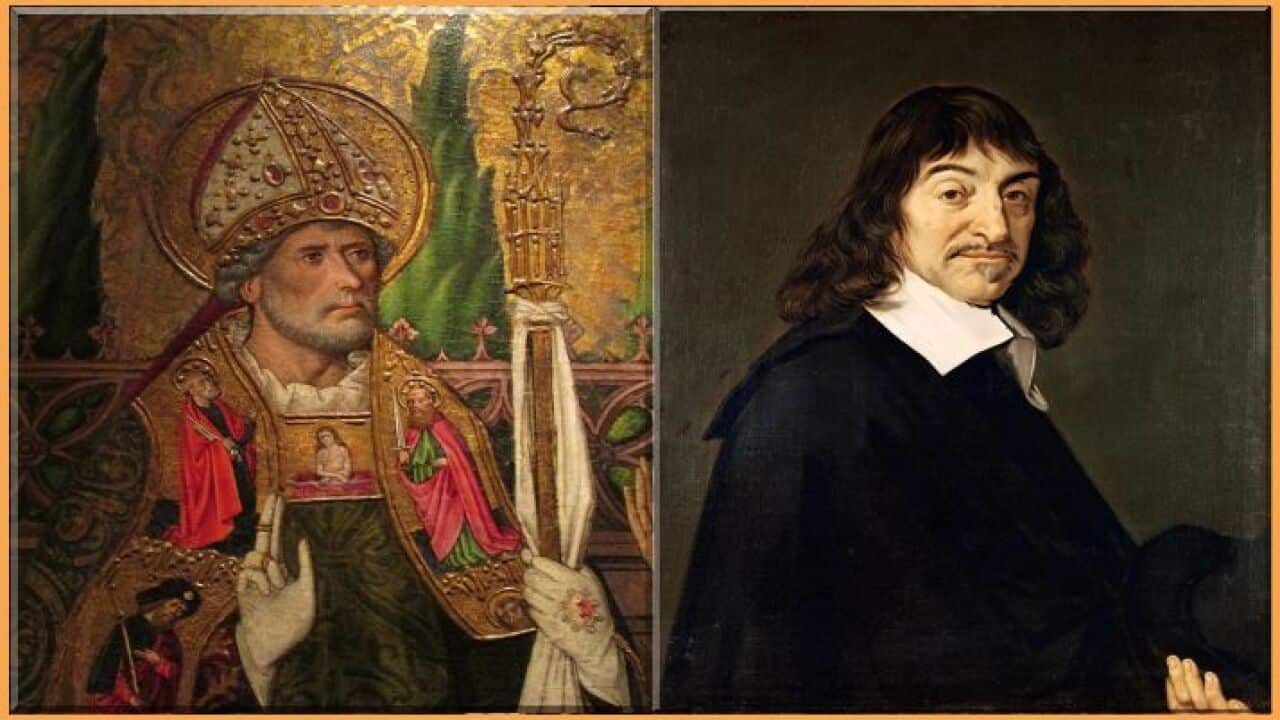 Свети Августин и Рене Декарт.