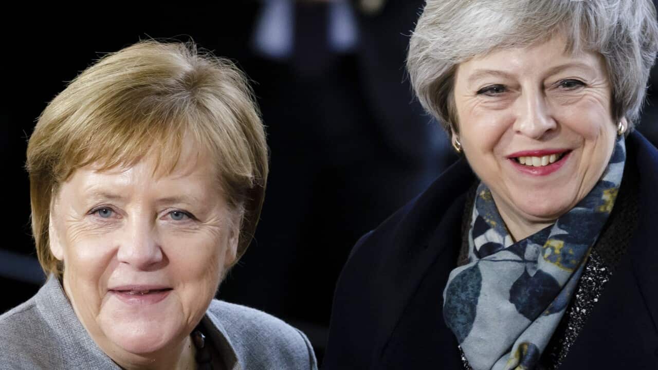 Theresa May Meets With Angela Merkel As Brexit Approval Stalls