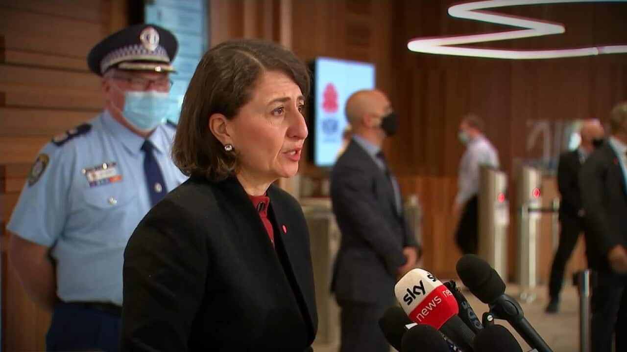 Gladys Berejiklian at her 11am media conference