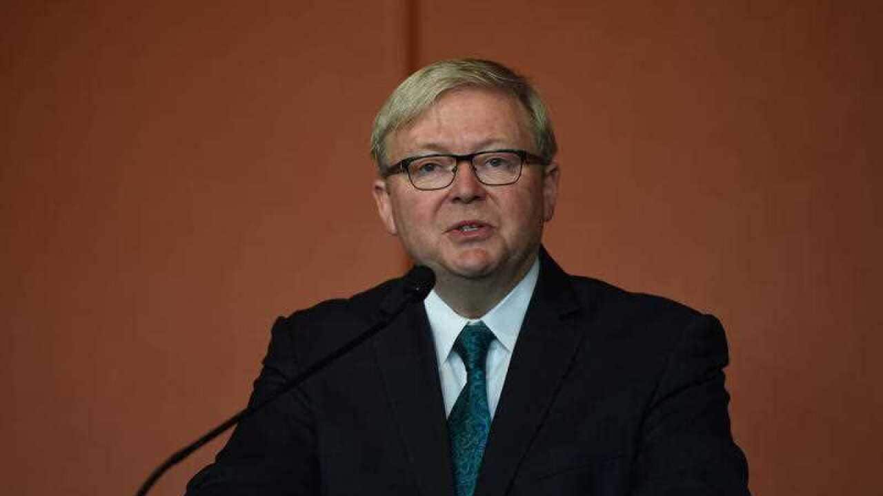 Former prime minister Kevin Rudd