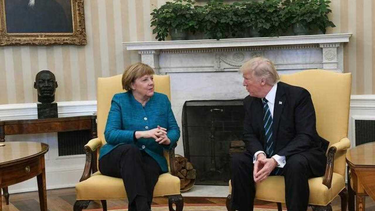 trump merkel