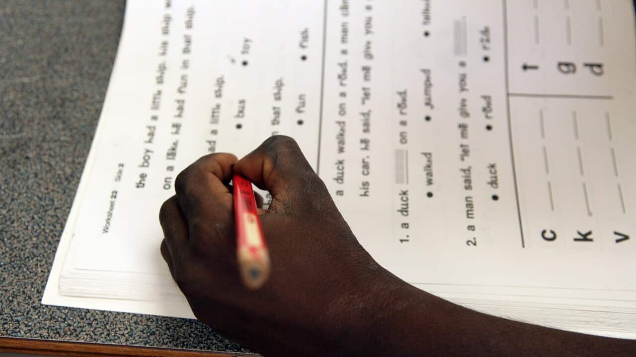 child in a school room