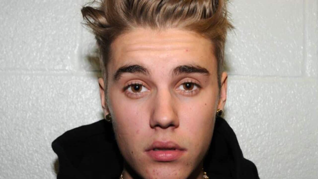 US singer Justin Bieber