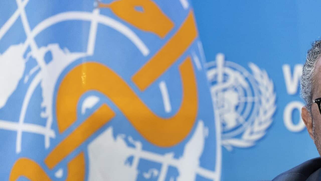 Tedros Adhanom Ghebreyesus, Director General of the World Health Organization (WHO), talks to the media regarding the coronavirus COVID-19 and WHO's global health priorities in 2022