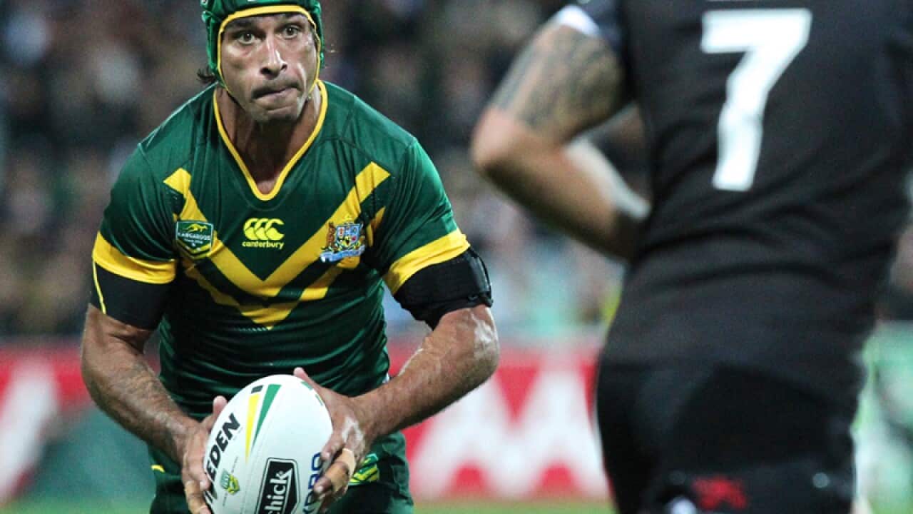 Johnathan Thurston for the Kangaroos