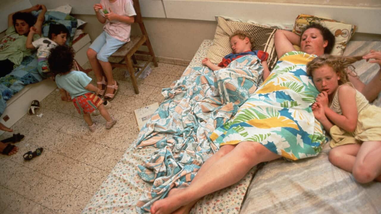 Mother and Child at Domestic Violence Shelter