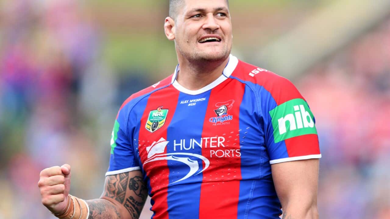 Newcastle Knights player Willie Mason