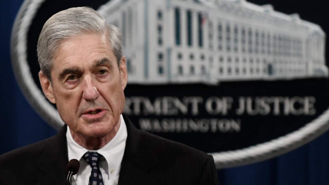 Robert Mueller makes a statement about the investigation into Russian interference in the 2016 election at the Justice Department on May 29, 2019 in Washington