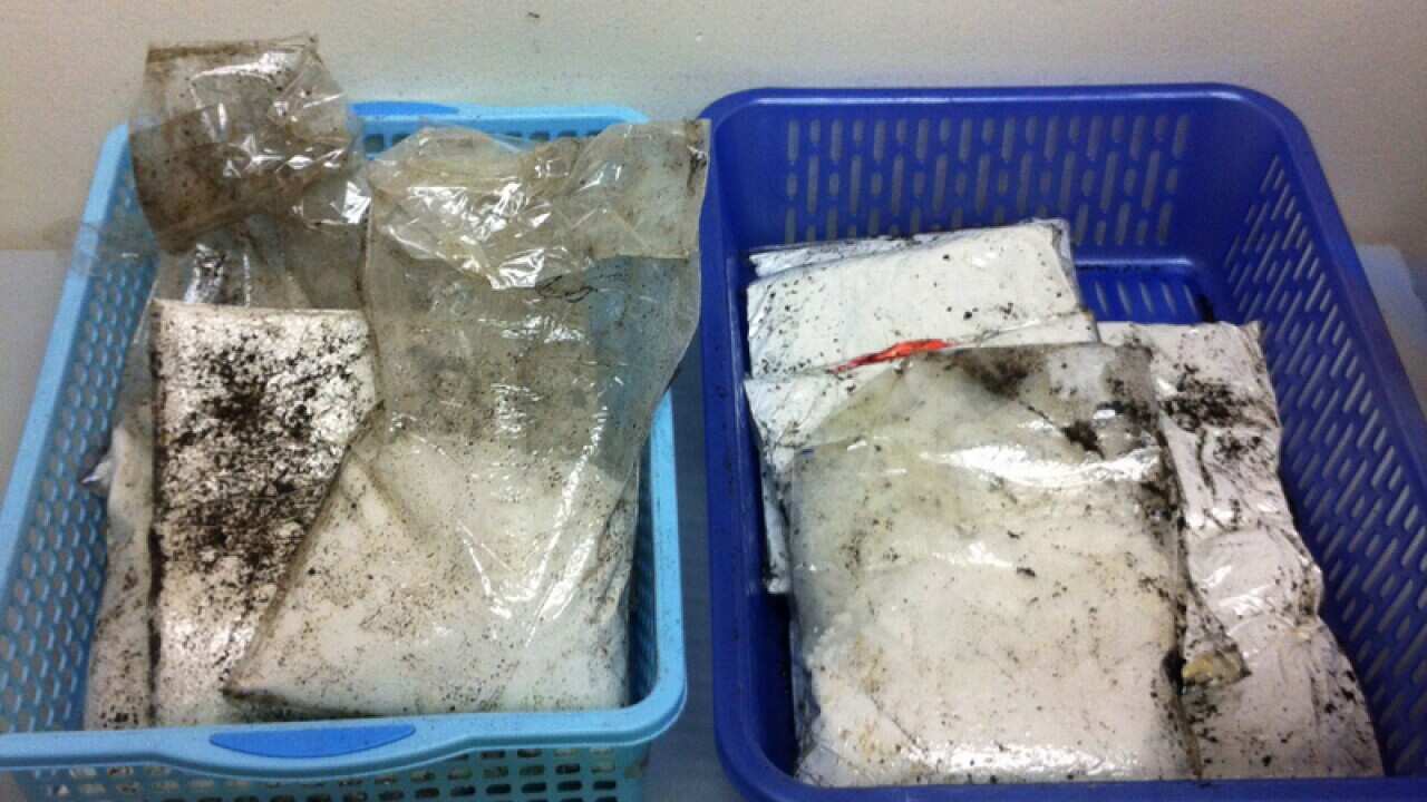 Heroin seized by airport customs officers