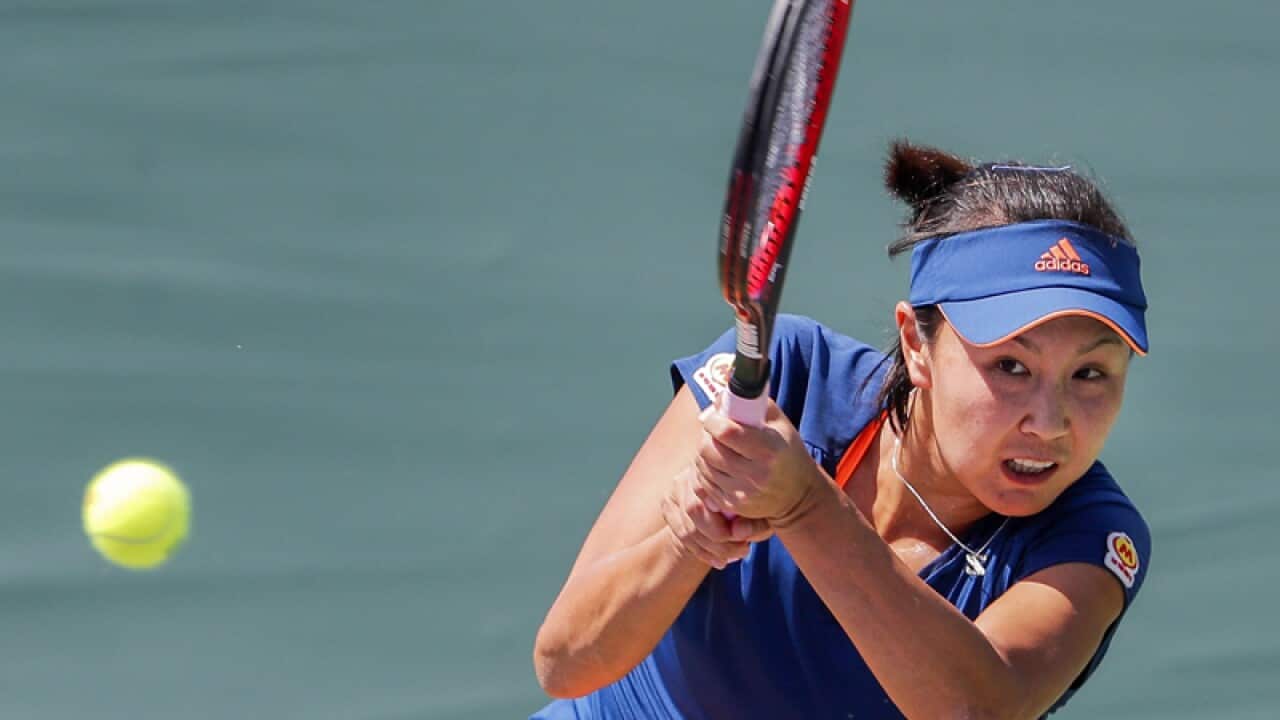 Chinese tennis player Peng Shuai