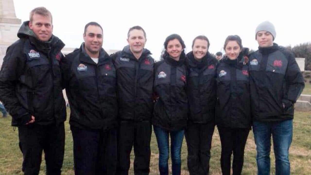 Jason Clare (3rd from left) with other 'Mateship Trek' participants - Courtesy of Mateship Trek