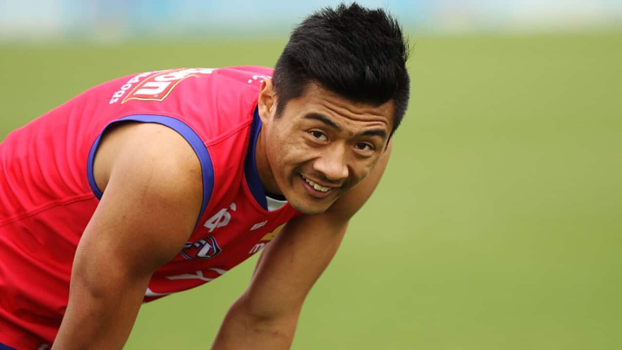 Western Bulldogs player Lin Jong during