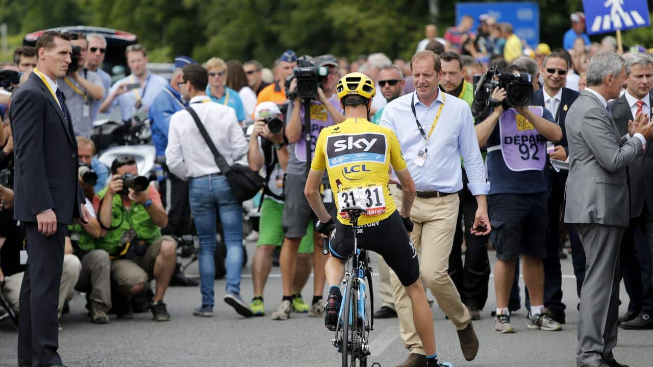 Christian Prudhomme, Chris Froome, Tour de France 2015
