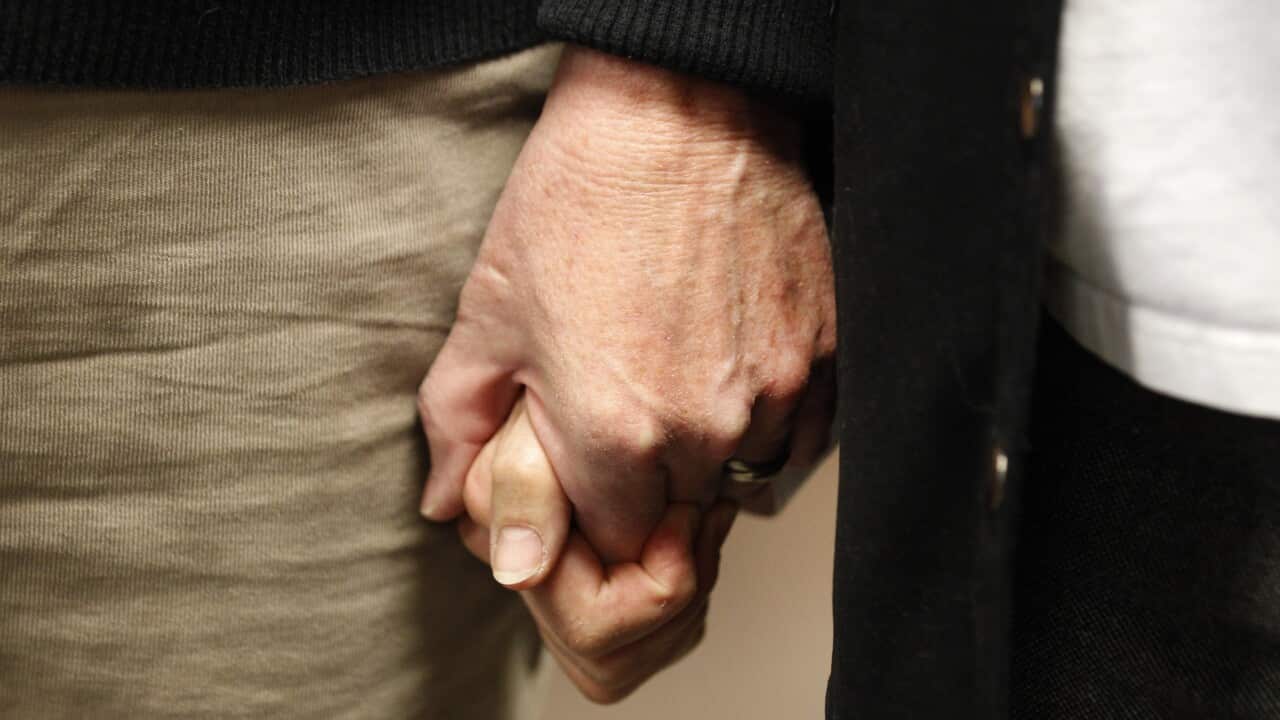Holding hands