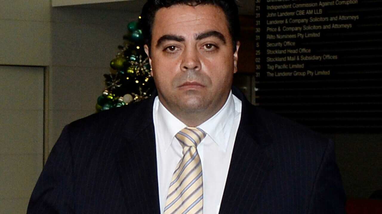 Former NSW Labor minister Joe Tripodi arriving at the ICAC hearing