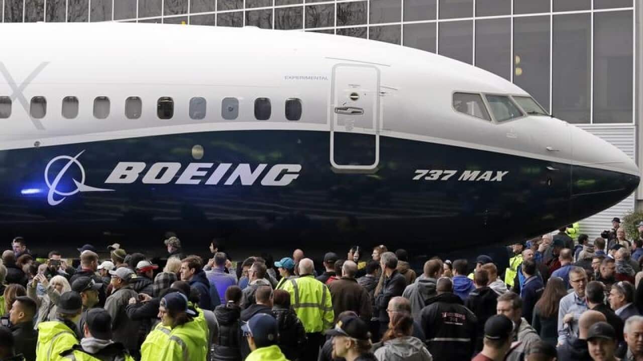 A Boeing 737 MAX.