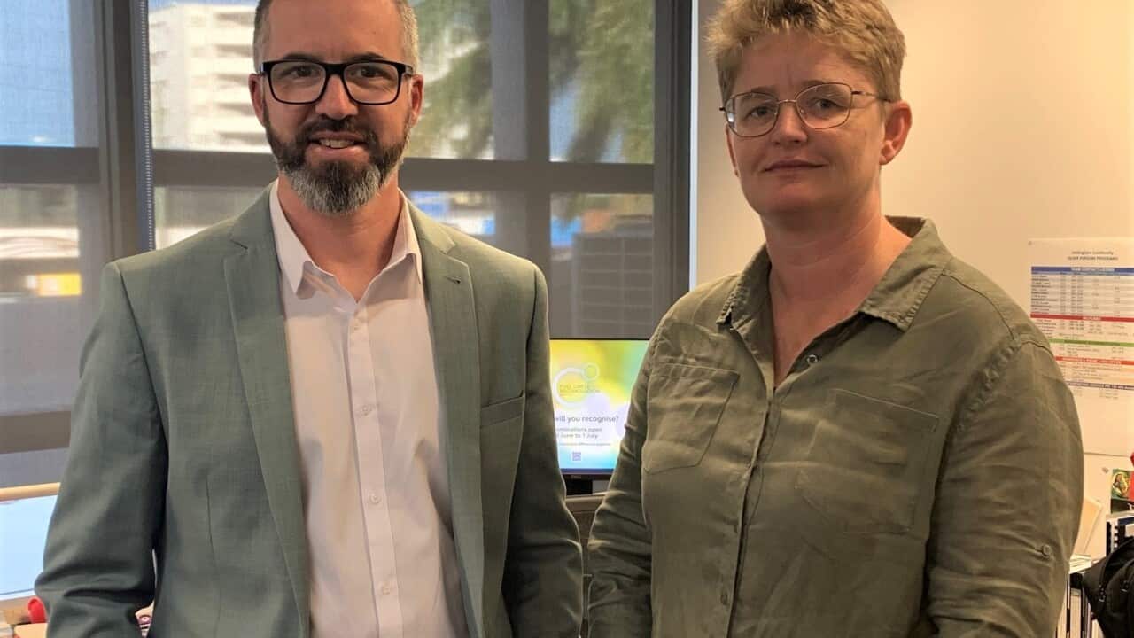 Luke Lindsay and Deanne Lawrie (SBS-Sandra Fulloon).jpg