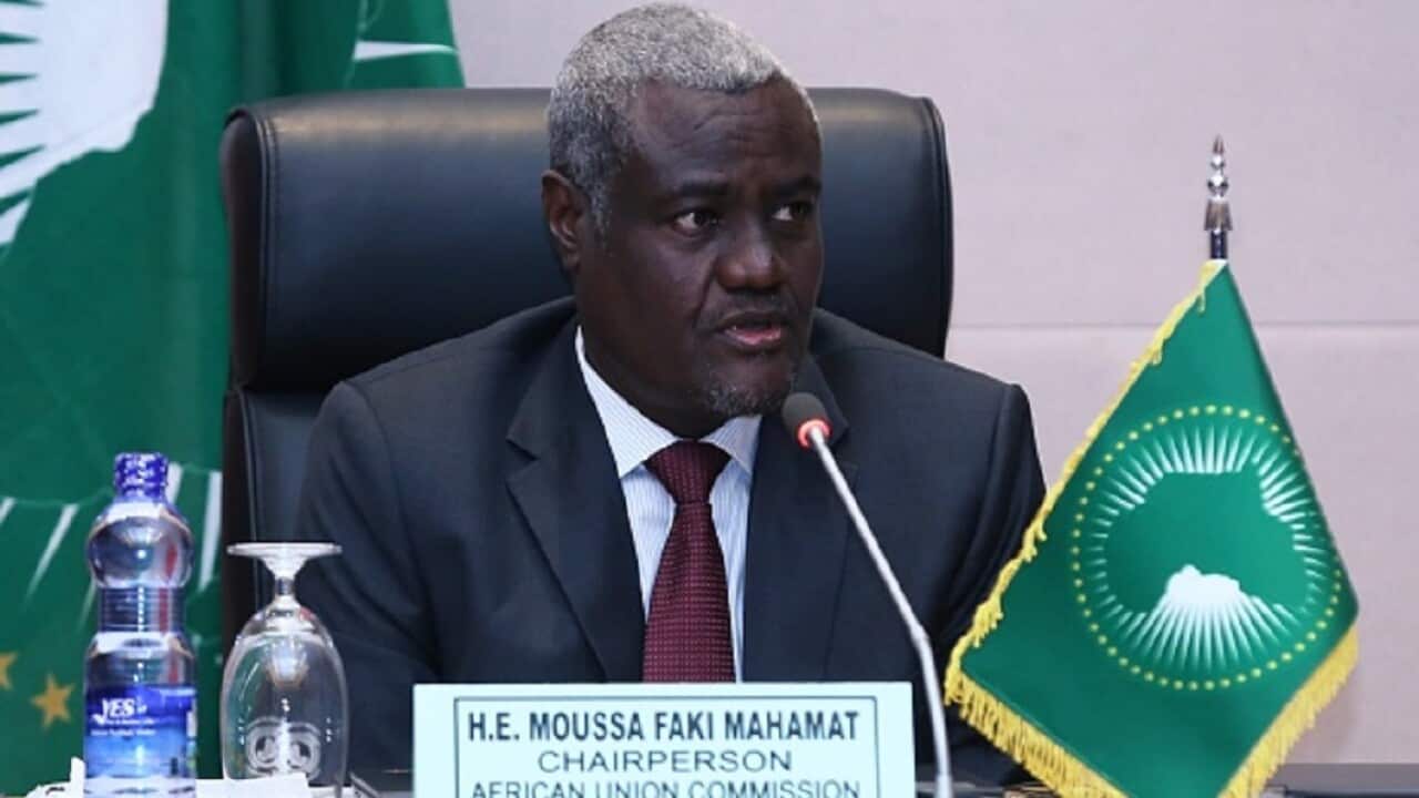African Union Commission Chairperson Moussa Faki Mahamat.