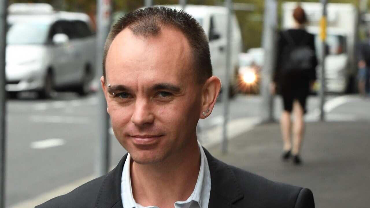 Bryn Hutchinson at the Downing Centre District Court in Sydney.