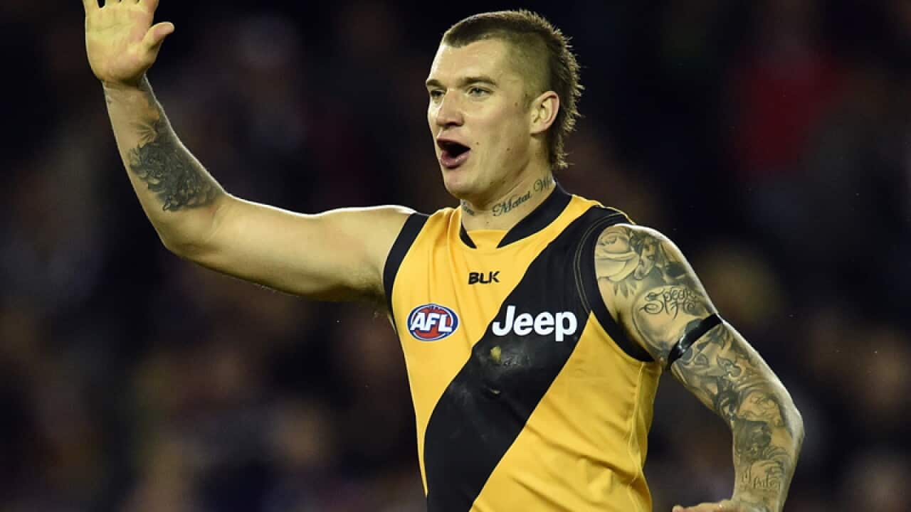 Richmond Tigers midfielder Dustin Martin