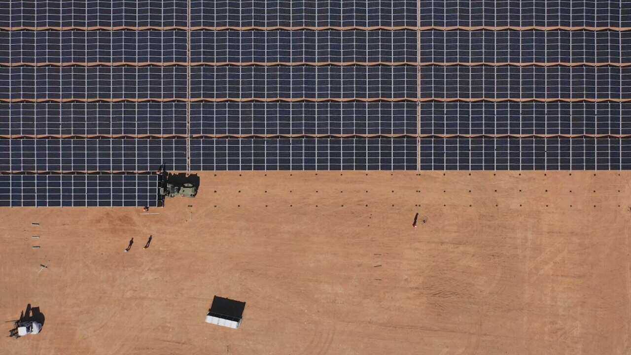 An aerial view of the Port Bonython power station, which used panels prefabricated by 5B