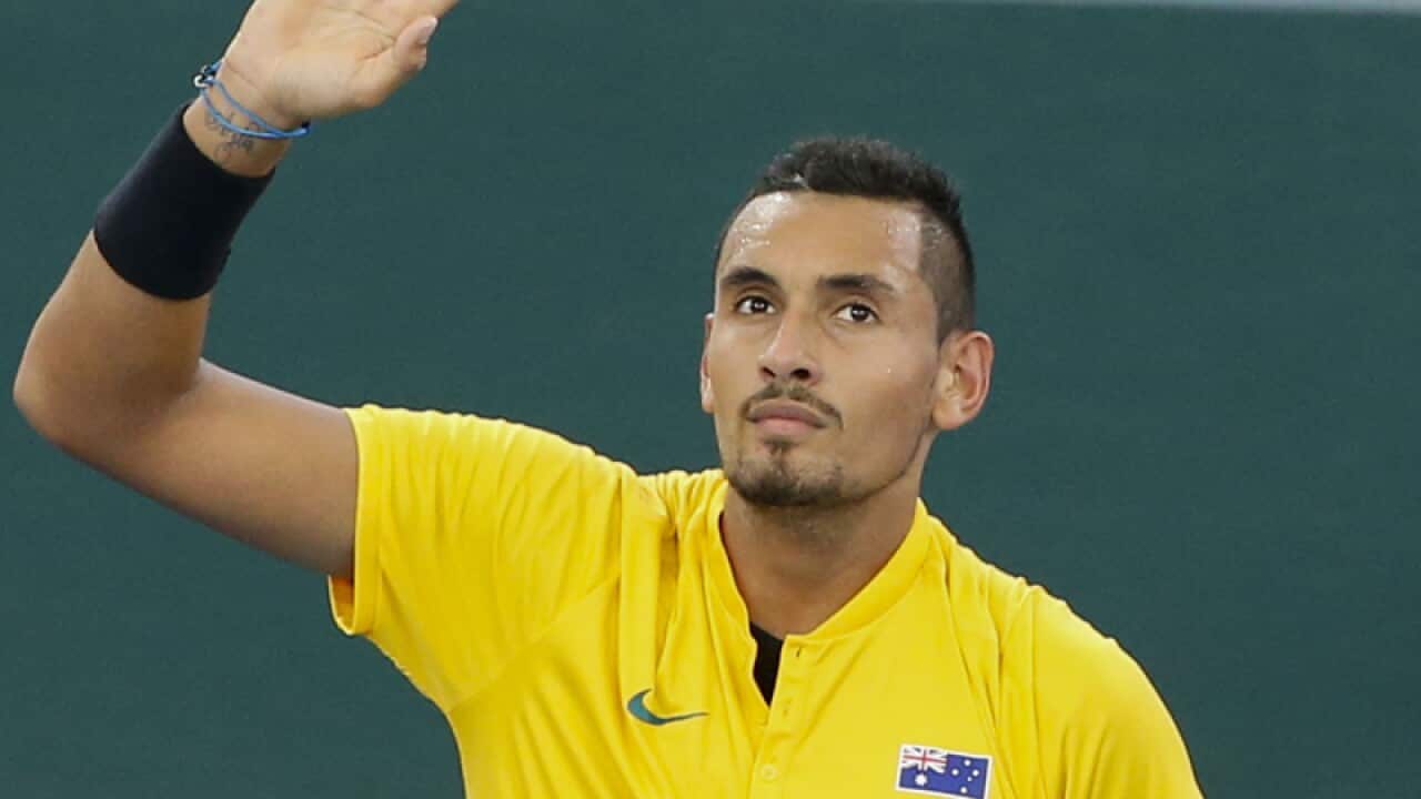 Nick Kyrgios of Australia