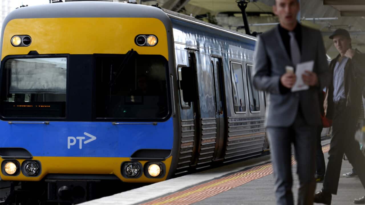 A city train in Melbourne