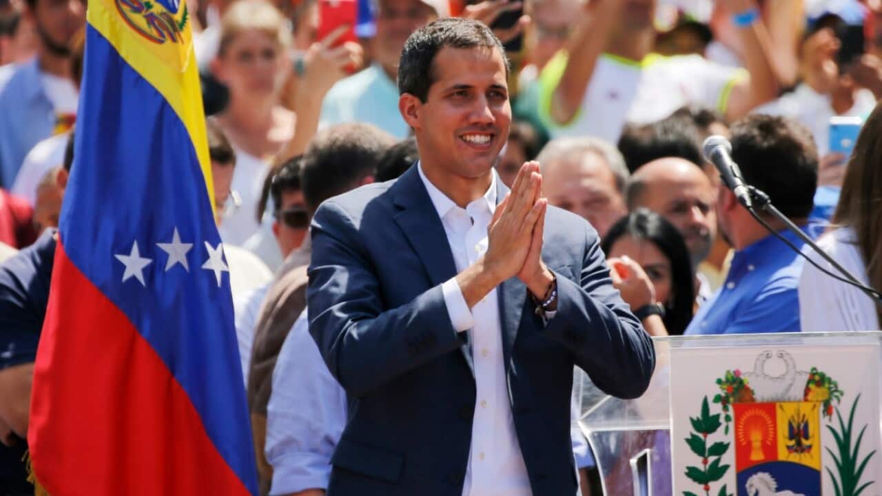 Venezuelan opposition leader Juan Guaido, who has declared himself the interim president of Venezuela