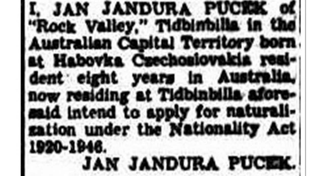 Ad from 1948 newspaper