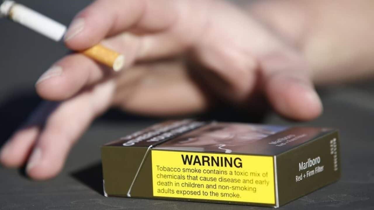 a cigarette packet