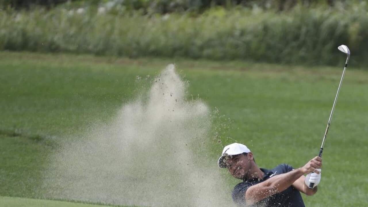 Jason Day of Australia in action