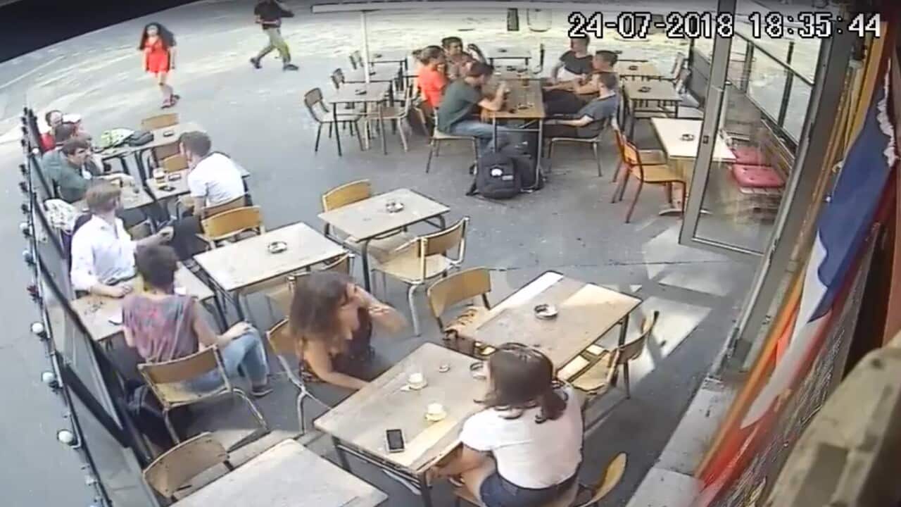 Marie Laguerre was slapped in the streets of Paris by an unknown man.