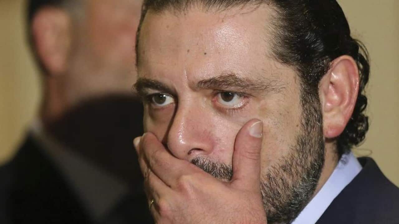 Former Lebanese prime minister Saad Hariri