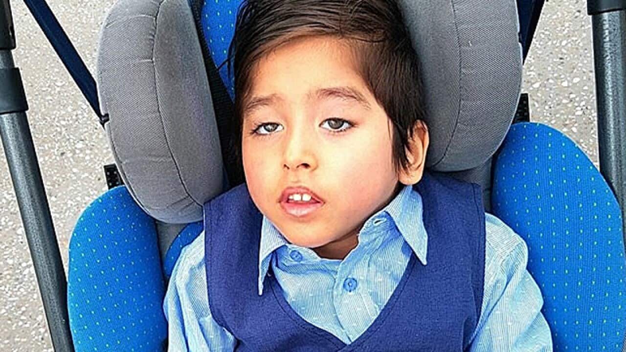 A boy who was taken from Lady Cilento Children's Hospital
