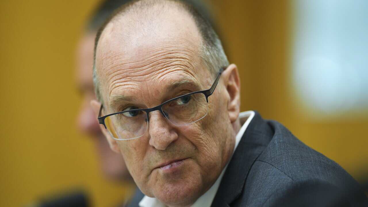 Department of Prime Minister and Cabinet Secretary Philip Gaetjens at Parliament House.