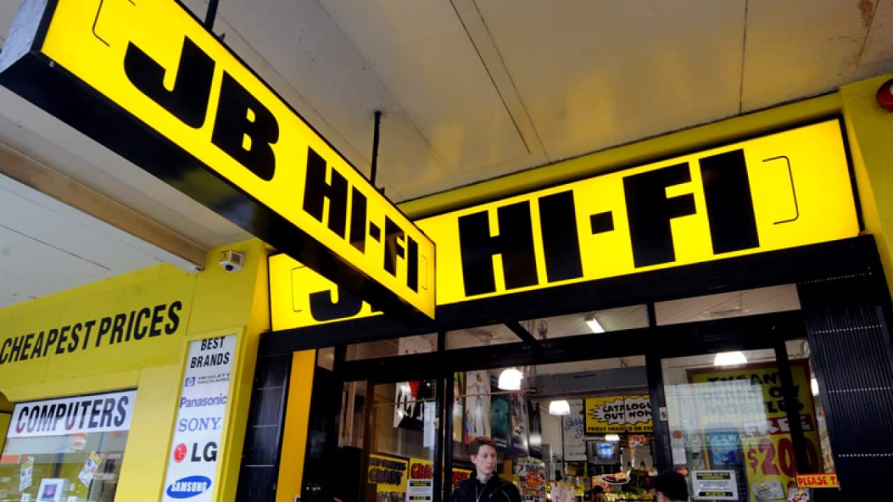 A JB Hi-Fi store in Melbourne