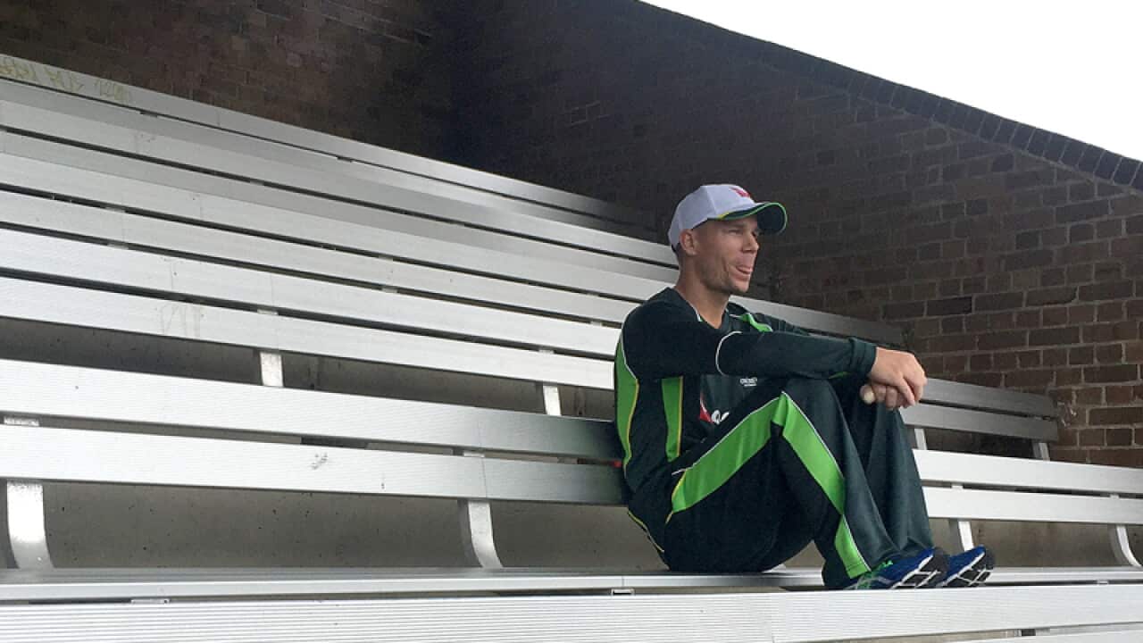 Australian cricketer David Warner.