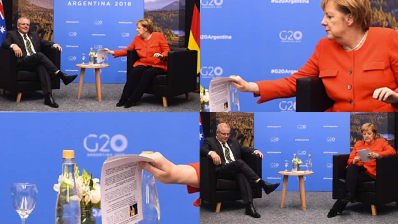 ARGENTINA G20 SUMMIT Merkel Morrsion