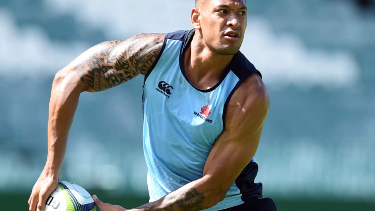 Waratahs Super Rugby player Israel Folau