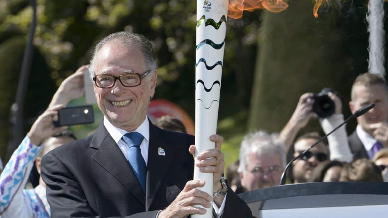 the Olympic flame welcoming ceremony