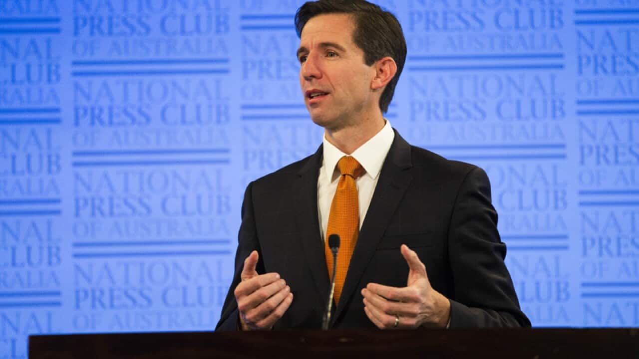 Minister for Training and Education Simon Birmingham