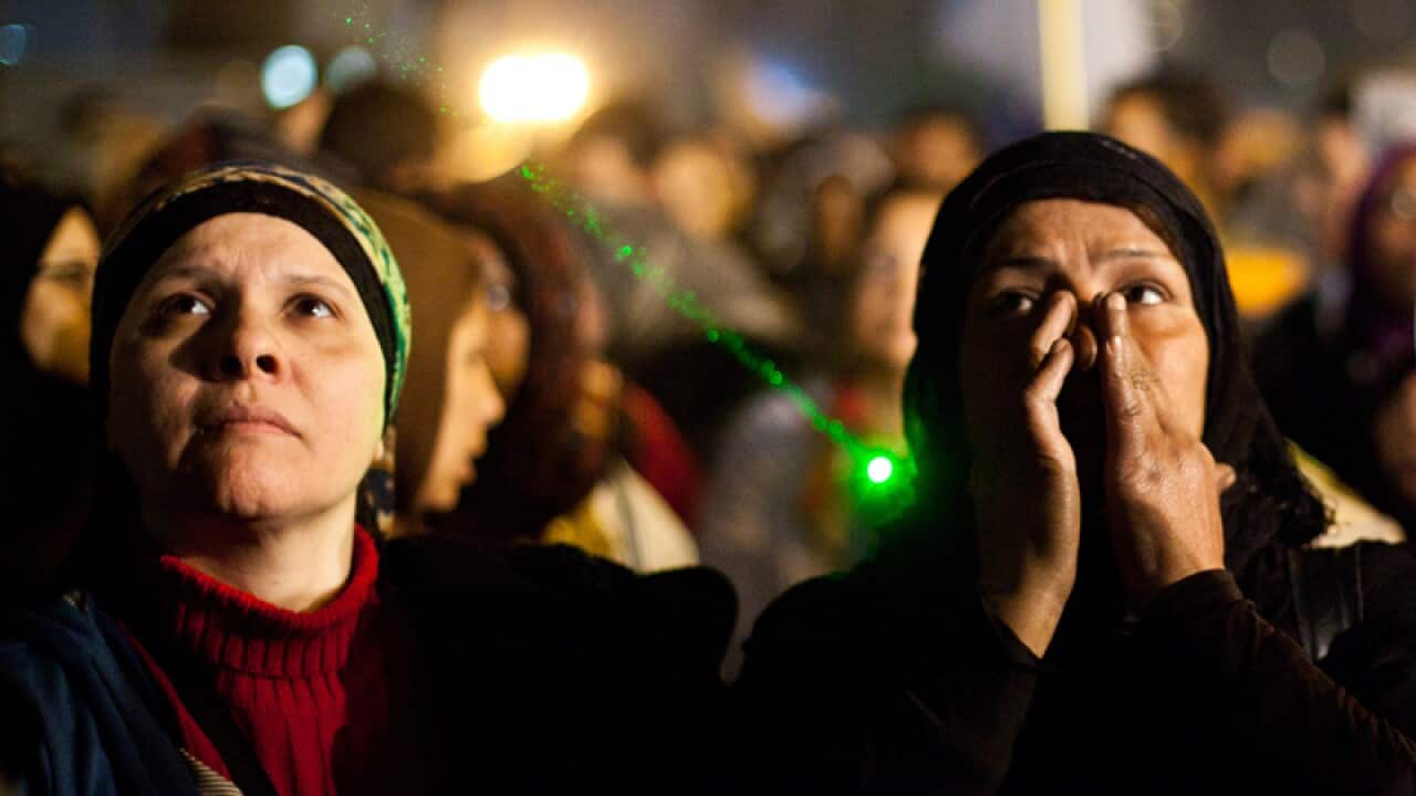 Hundreds march in Cairo for women