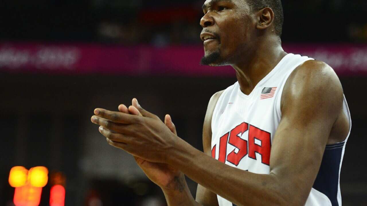 US player Kevin Durant at the London 2012 Olympic Games