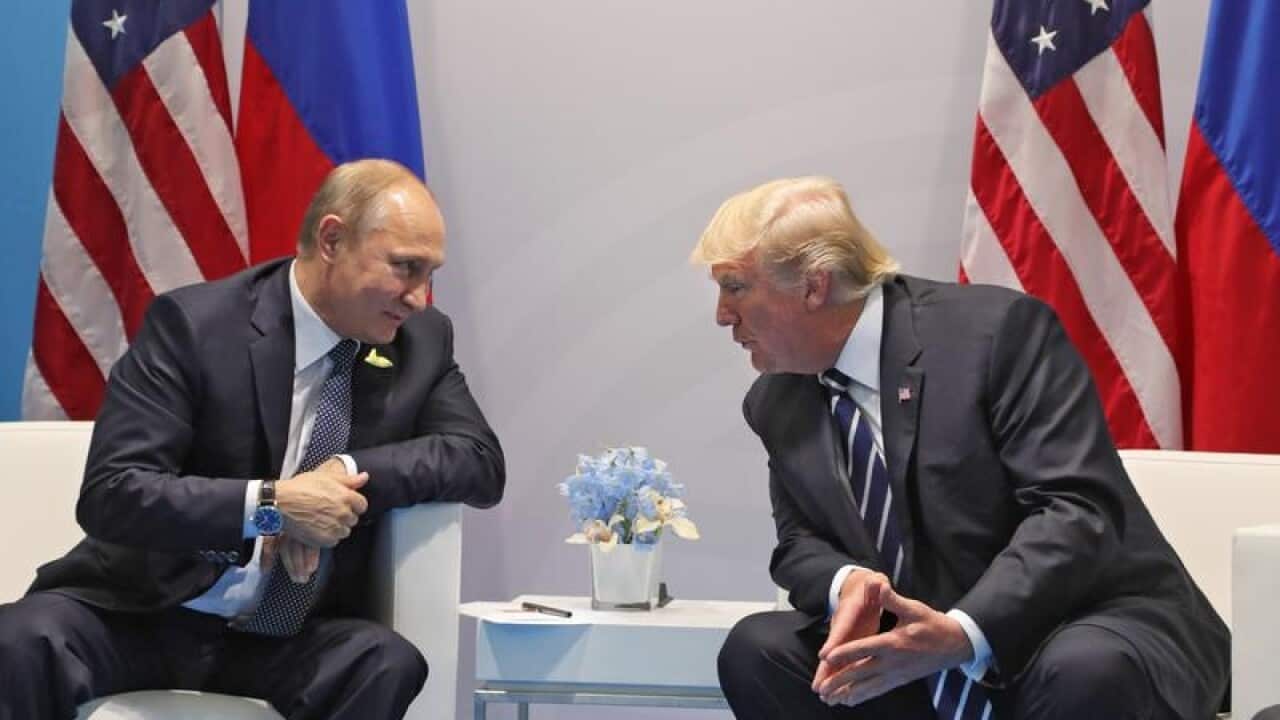 Vladimir Putin and Donald Trump.