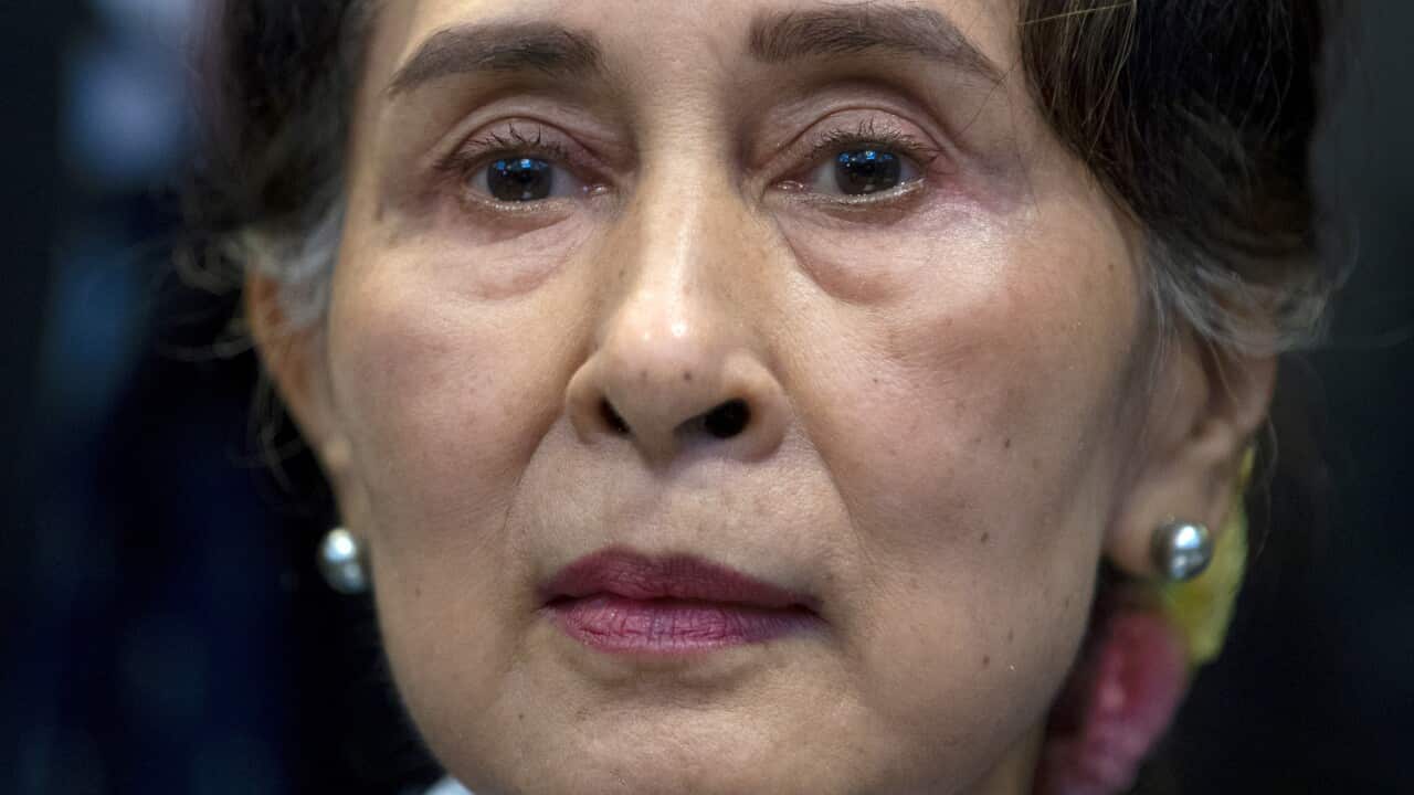 Myanmar's deposed leader Aung San Suu Kyi in December 2019.