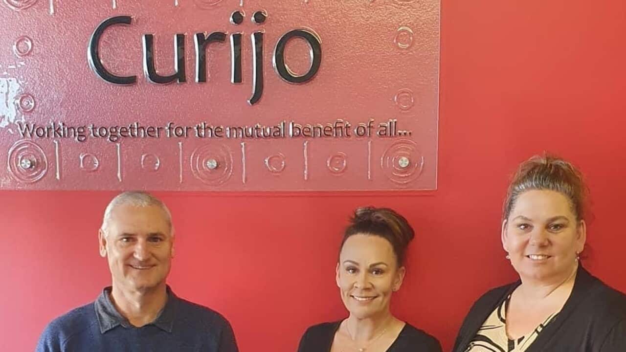 Belinda KENDALL (middle) with Curijo business partners Tina MCGHIE and Darren SCHAEFFER