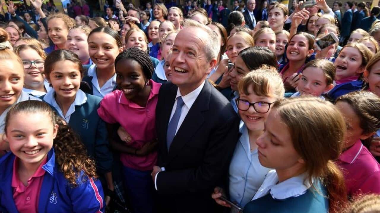 Bill Shorten at St. Joseph's Catholic College in East Gosford,