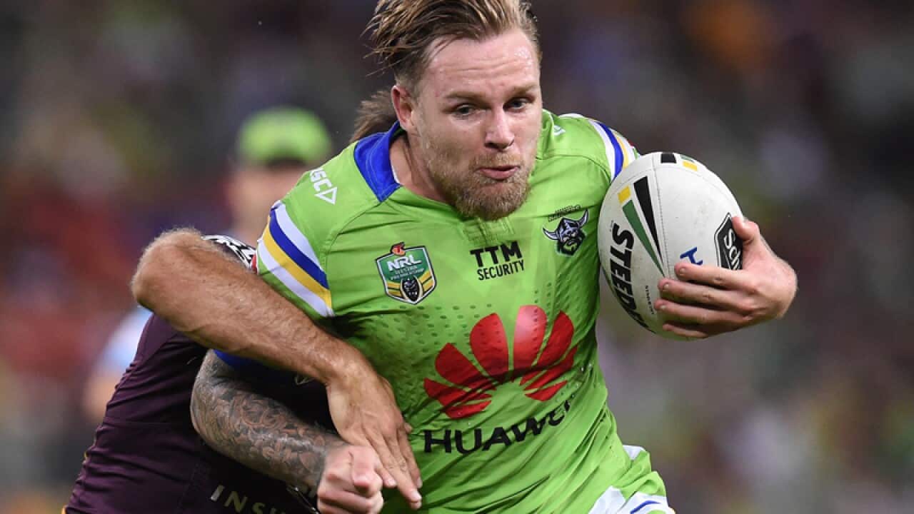 Blake Austin of the Canberra Raiders