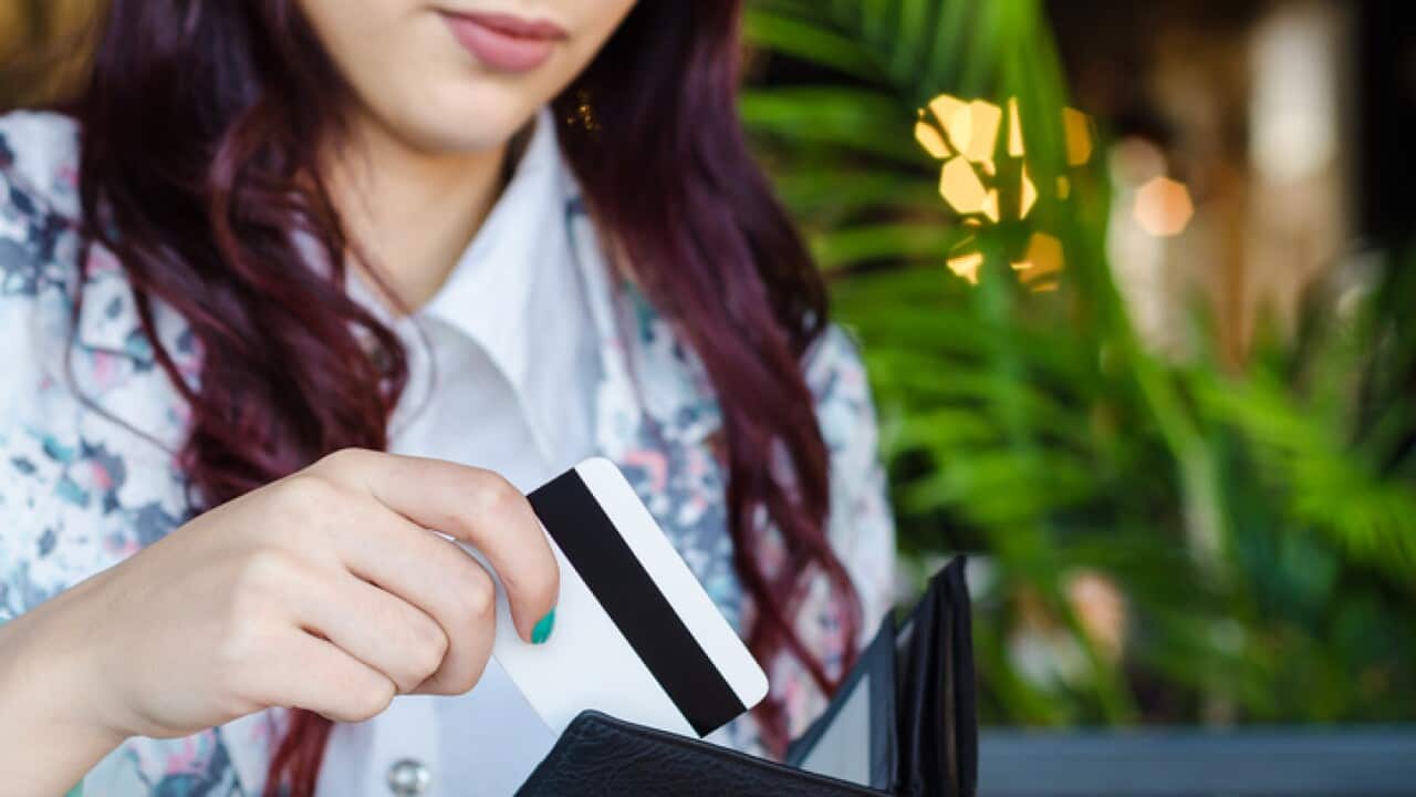woman with credit card