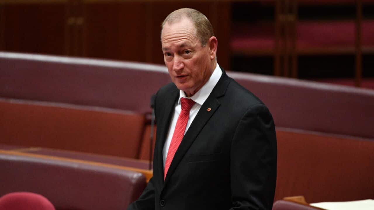 Katters Australian Party Senator Fraser Anning makes his first speech in the Senat